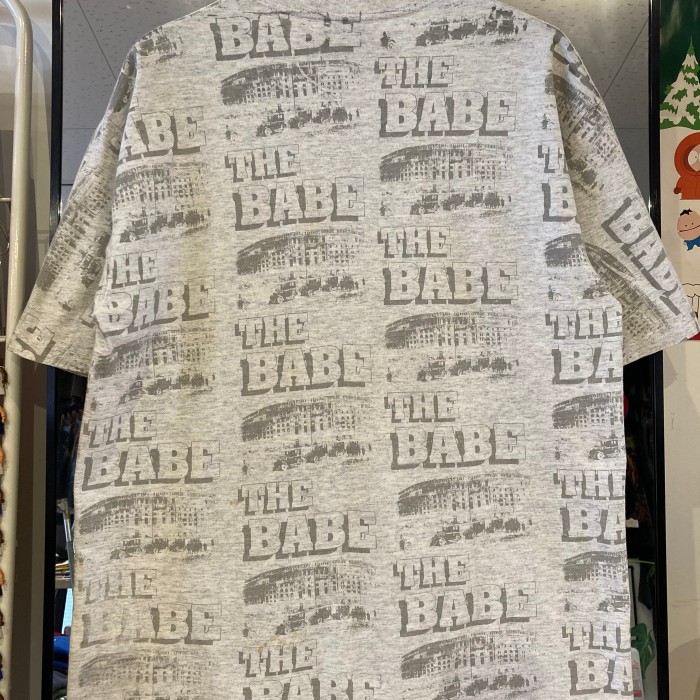 90's ベーブ・ルース総柄Tシャツ made in U.S.A (SIZE L) | Vintage.City 빈티지숍, 빈티지 코디 정보
