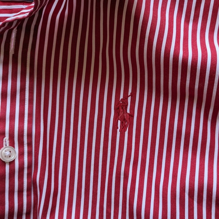 【RALPHLAUREN SPORT】ラルフローレンスポーツ 赤×白ストライプシャツ サイズ8 used レディース古着 | Vintage.City 빈티지숍, 빈티지 코디 정보