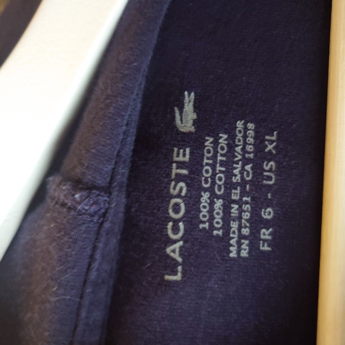 LACOSTE(ラコステ)　薄手パーカー　XLサイズ　ネイビー　コットン　サルバドール　2789 | Vintage.City 古着屋、古着コーデ情報を発信