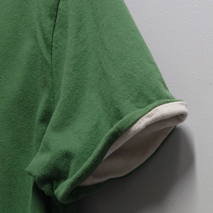 00’s GAP Wフェイス リバーシブル Tシャツ グリーン×オフホワイト M 半袖 2000年代 | Vintage.City 빈티지숍, 빈티지 코디 정보