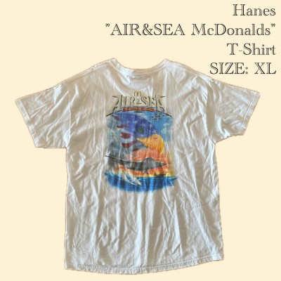 Hanes "AIR & SEA McDonalds" S/S T-Shirt - XL | Vintage.City 빈티지숍, 빈티지 코디 정보
