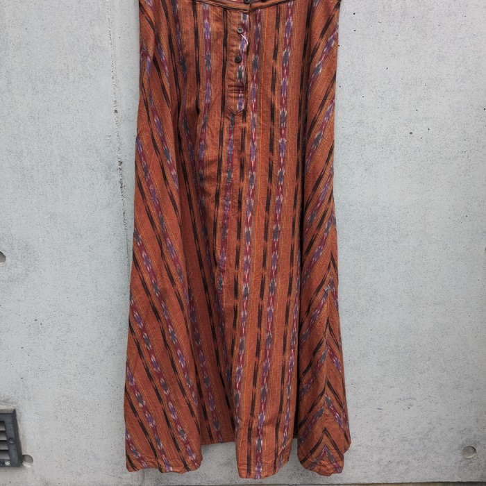 Ethnic Aline flare long skirt | Vintage.City 古着屋、古着コーデ情報を発信