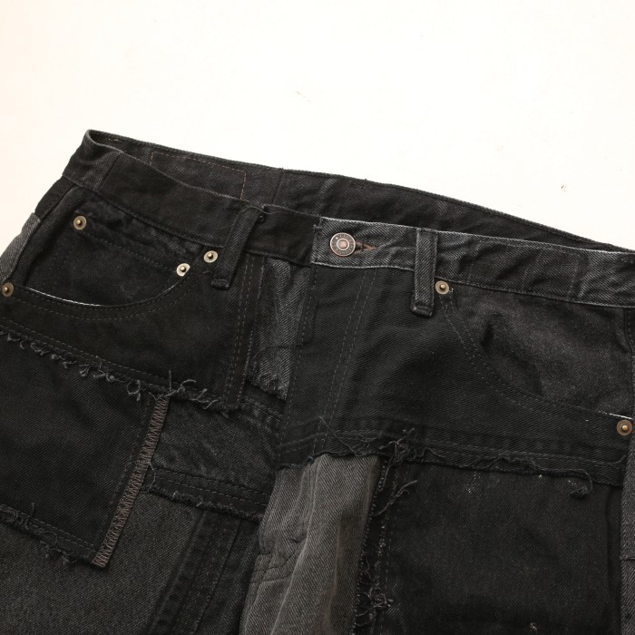 リーバイス パッチワーク リメイク デニムパンツ Levi's Patchwork Remake Denim Pants | Vintage.City 古着屋、古着コーデ情報を発信