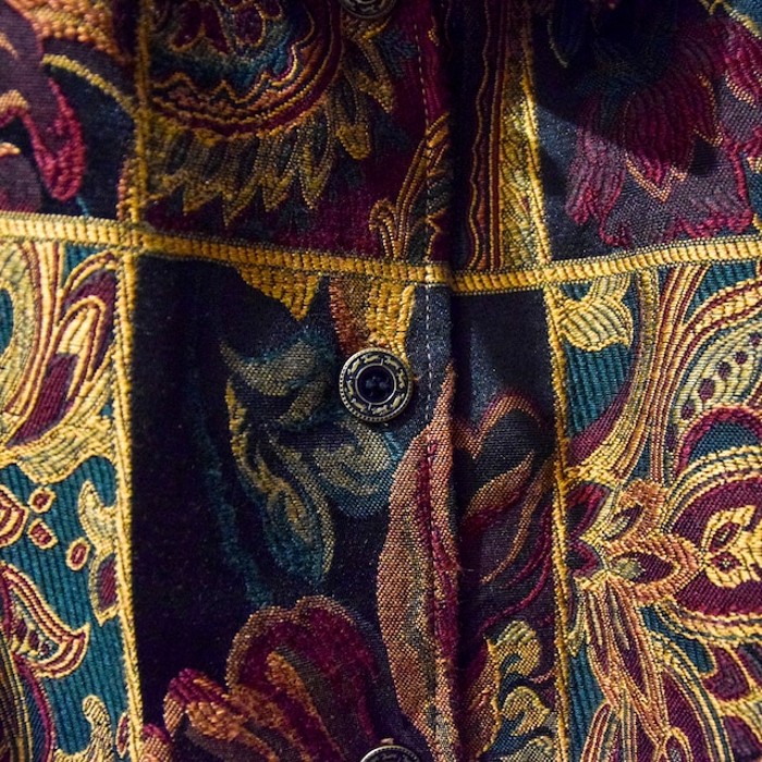 Flower & paisley pattern gobelin jacket | Vintage.City 古着屋、古着コーデ情報を発信