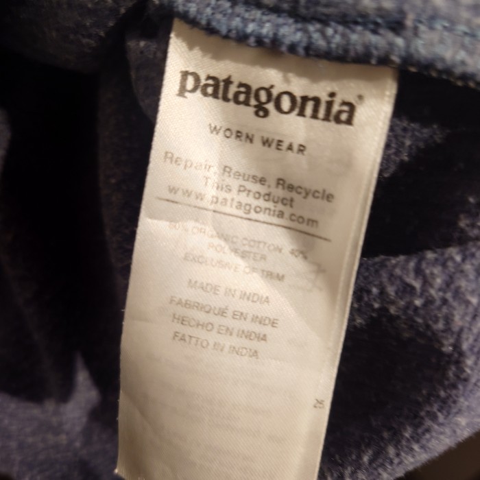 Patagonia(パタゴニア)　ロンT　Lサイズ　インド　ネイビー　コットン、ポリ　2792 | Vintage.City 古着屋、古着コーデ情報を発信