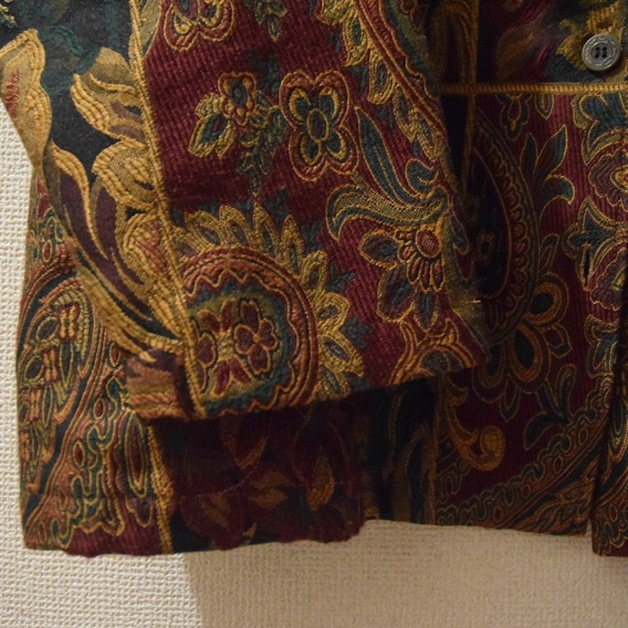 Flower & paisley pattern gobelin jacket | Vintage.City Vintage Shops, Vintage Fashion Trends