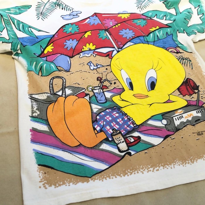 90's Looney Tunes "Tweety Bird" Printed T-shirt | Vintage.City 古着屋、古着コーデ情報を発信
