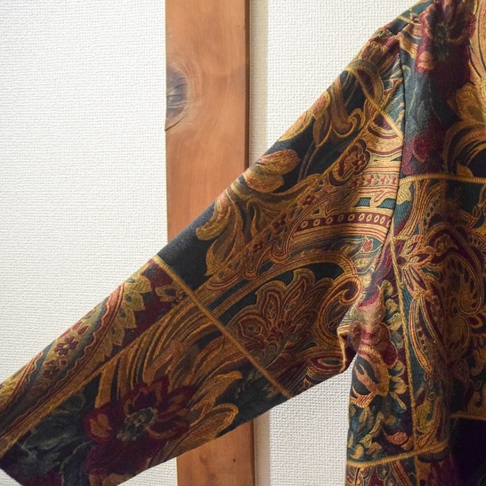 Flower & paisley pattern gobelin jacket | Vintage.City 古着屋、古着コーデ情報を発信