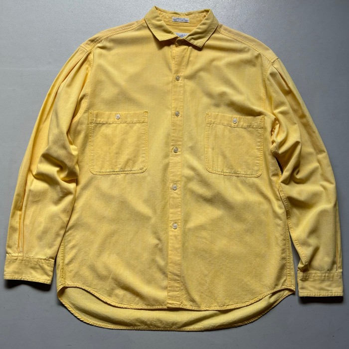 PERRY ELLIS L/S shirt “size L” ペリーエリス 長袖シャツ 黄色 | Vintage.City 빈티지숍, 빈티지 코디 정보