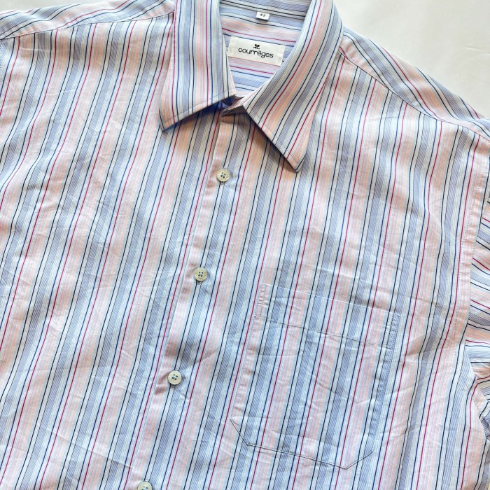 Courrèges Stripe L/S Shirt | Vintage.City 빈티지숍, 빈티지 코디 정보