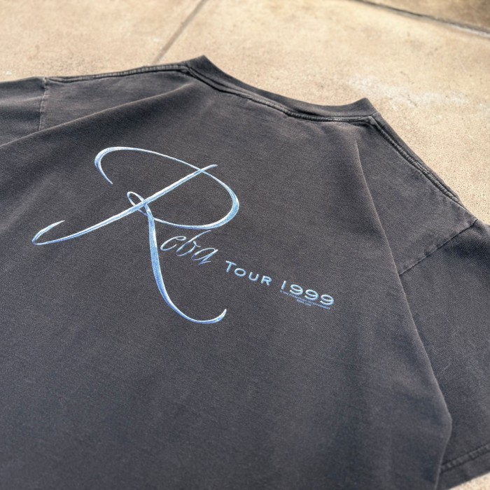 1990年代 ©︎1999/All Sportタグ Reba McEntire リーバマッキンタイア/ブラックサンフェード 1999's Tour T-Shirt ツアーTシャツ/Lサイズ/MADE IN USA/2024690 | Vintage.City 빈티지숍, 빈티지 코디 정보