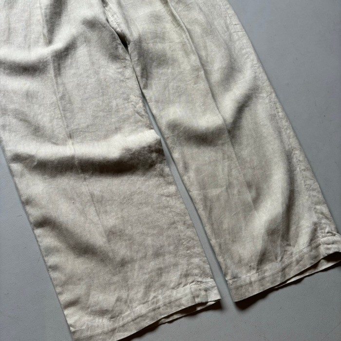 OLD GAP 1tuck linen slacks “実寸30×32” オールドギャップ 1タックリネンスラックス | Vintage.City 빈티지숍, 빈티지 코디 정보