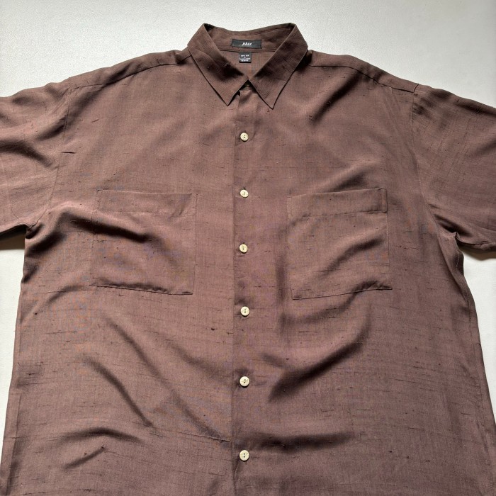 DEAD-STOCK phiz  L/S silk shirt “size L” デッドストック 長袖シャツ シルクシャツ | Vintage.City 빈티지숍, 빈티지 코디 정보
