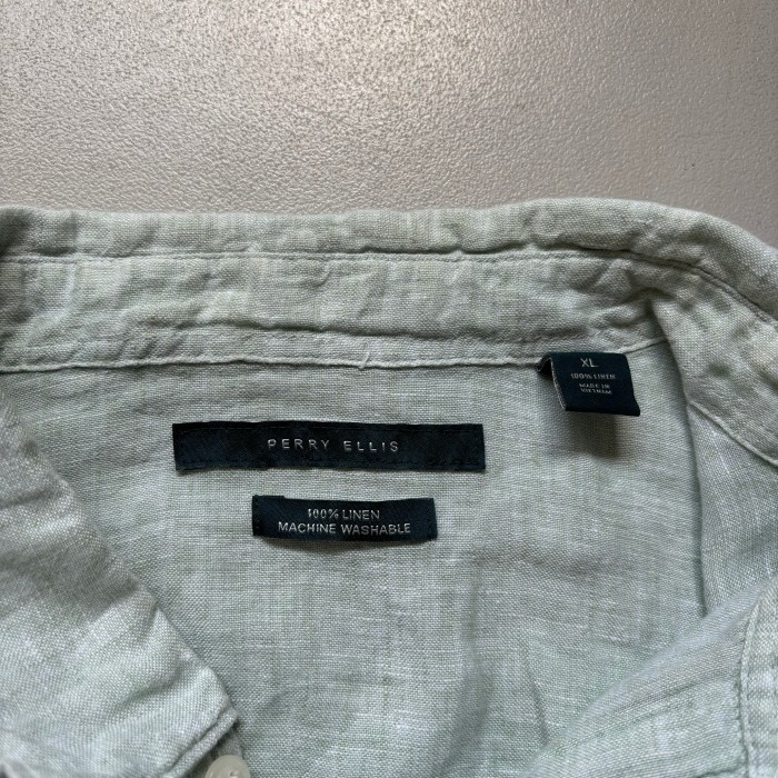PERRY ELLIS linen S/S shirt “size XL” ペリーエリス リネンシャツ 半袖シャツ | Vintage.City 古着屋、古着コーデ情報を発信