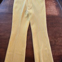 Yellow flared pants | Vintage.City 古着屋、古着コーデ情報を発信