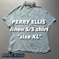 PERRY ELLIS linen S/S shirt “size XL” ペリーエリス リネンシャツ 半袖シャツ | Vintage.City 빈티지숍, 빈티지 코디 정보