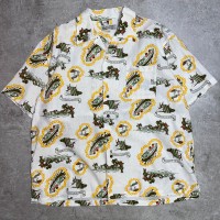 PIKO oversized hawaiian shirt | Vintage.City 古着屋、古着コーデ情報を発信