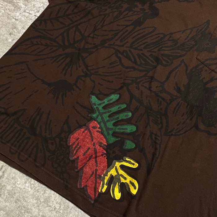 00’s stussy flower hawaiian pocket tee | Vintage.City 古着屋、古着コーデ情報を発信