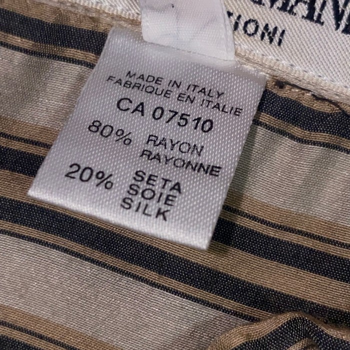 80-90’s GIORGIO ARMANI rayon silk shirt | Vintage.City 古着屋、古着コーデ情報を発信