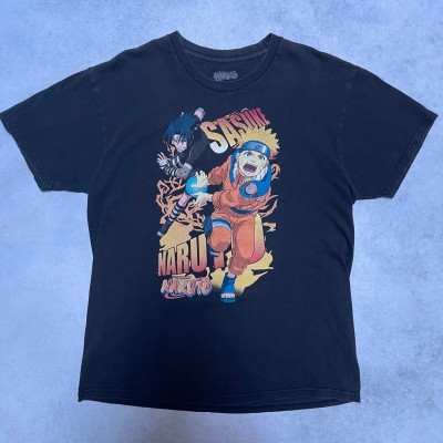 ナルト　NARUTO　サスケ　SASUKE　アニメ　キャラクターtシャツ　L | Vintage.City 빈티지숍, 빈티지 코디 정보