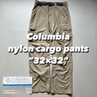Columbia nylon cargo pants “32×32” コロンビア ナイロンカーゴパンツ ベージュ M-65サンプリング | Vintage.City 빈티지숍, 빈티지 코디 정보