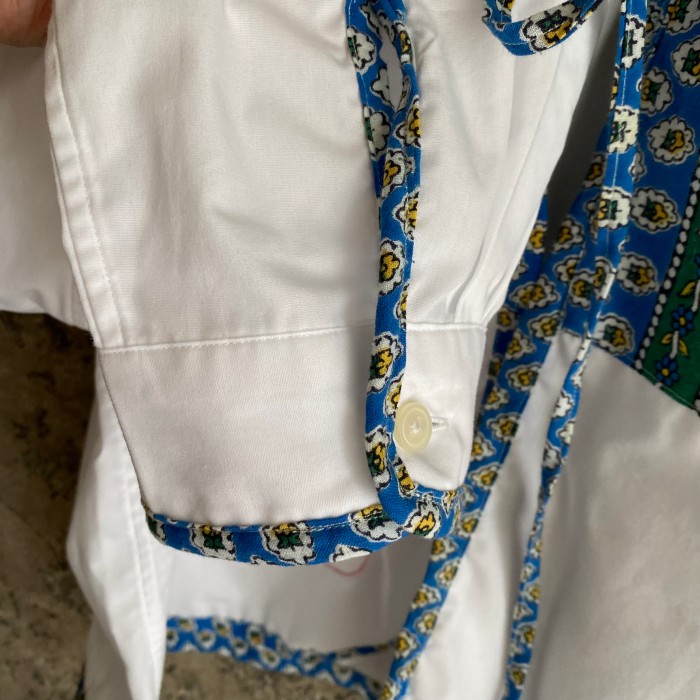 スリーピングネルシャツコットンインドアジアブラウスレディーストップス羽織りリボン | Vintage.City 古着屋、古着コーデ情報を発信
