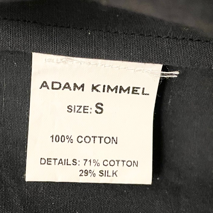 【BARNEYS NEWYORK取り扱い】MADE IN ITALY製 ADAM KIMMEL コットンテーラードジャケット ブラック Sサイズ | Vintage.City 古着屋、古着コーデ情報を発信