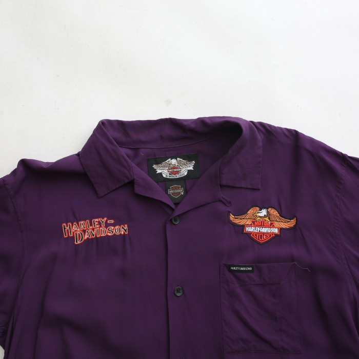 ハーレーダビッドソン レーヨン 開襟 半袖シャツ Harley Davidson Rayon S/S Shirt# | Vintage.City 古着屋、古着コーデ情報を発信
