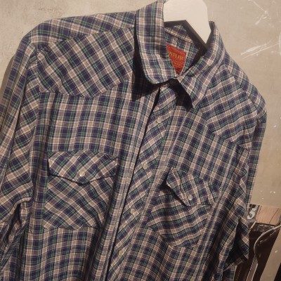 RUSTLER(ラスラー)　ウエスタンシャツ　XLサイズ　グリーン系　　2777 | Vintage.City 古着屋、古着コーデ情報を発信