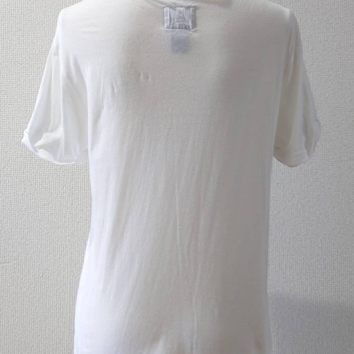 STUSSY ロゴプリント Uネック Tシャツ ホワイト XS 半袖 | Vintage.City 古着屋、古着コーデ情報を発信