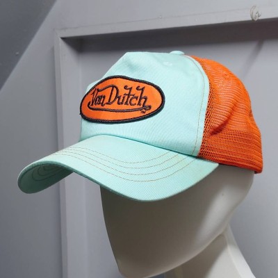 00’s Von Dutch ツートン トラッカーキャップ メッシュ スナップバック 帽子 ボンダッチ 2000年代 | Vintage.City 빈티지숍, 빈티지 코디 정보