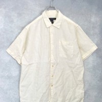 100% linen open collar s/s shirts | Vintage.City 빈티지숍, 빈티지 코디 정보