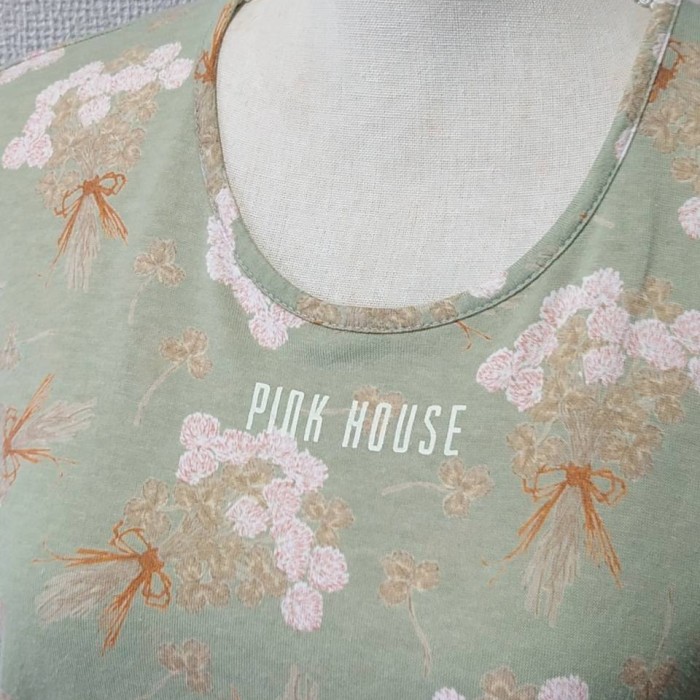 90’s PINK HOUSE 花柄 Tシャツ ダスティーグリーン S-M相当 半袖 総柄 ピンクハウス | Vintage.City Vintage Shops, Vintage Fashion Trends