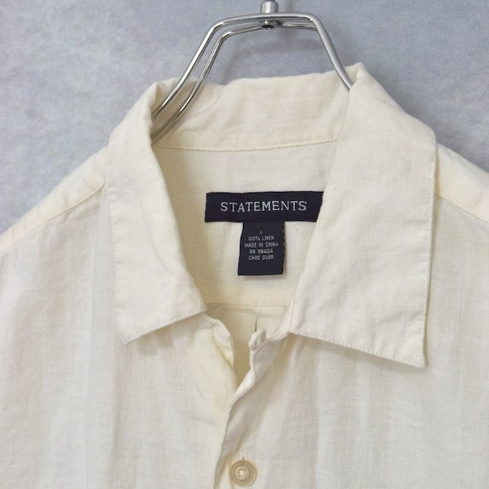 100% linen open collar s/s shirts | Vintage.City Vintage Shops, Vintage Fashion Trends