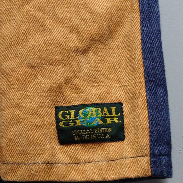 90’s GLOBAL GEAR USA製 ヘンプ イージーショーツ クレイジーカラー S ショートパンツ | Vintage.City 빈티지숍, 빈티지 코디 정보