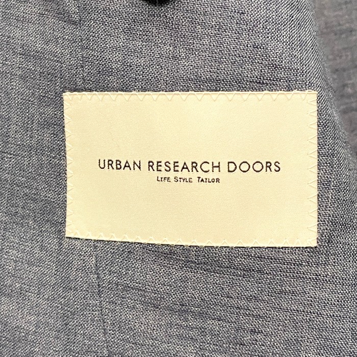 URBAN RESEARCH DOORS Cotonificio Albini生地 リネンテーラードジャケット ブルーグレー 48サイズ | Vintage.City 古着屋、古着コーデ情報を発信