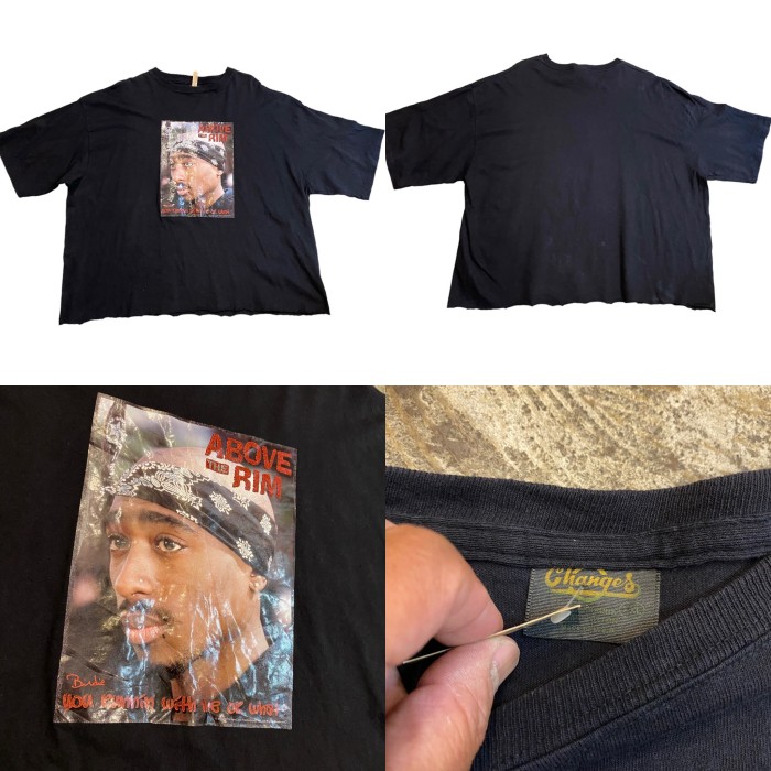 ビンテージ 90年代 2PAC Tシャツ 2XL ブラック | Vintage.City 古着屋、古着コーデ情報を発信