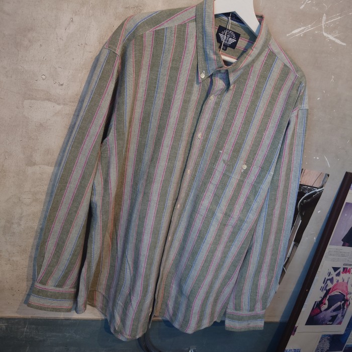 DOCKERS(ドッカーズ)ストラプシャツ　Lサイズ　グリーン系　コットン　KOREA　2771- | Vintage.City 古着屋、古着コーデ情報を発信