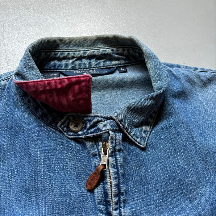 80s〜90s polo Ralph Lauren denim swing top jacket “size L” 80年代後期〜90年代初頭 ラルフローレン デニムスイングトップ ドリズラージャケット | Vintage.City Vintage Shops, Vintage Fashion Trends