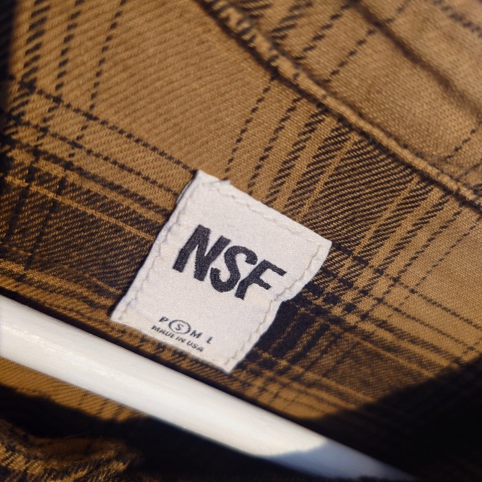 NSF　オンブレチェックシャツ　Sサイズ　USA製　ブラウン系　コットン　1381- | Vintage.City 빈티지숍, 빈티지 코디 정보
