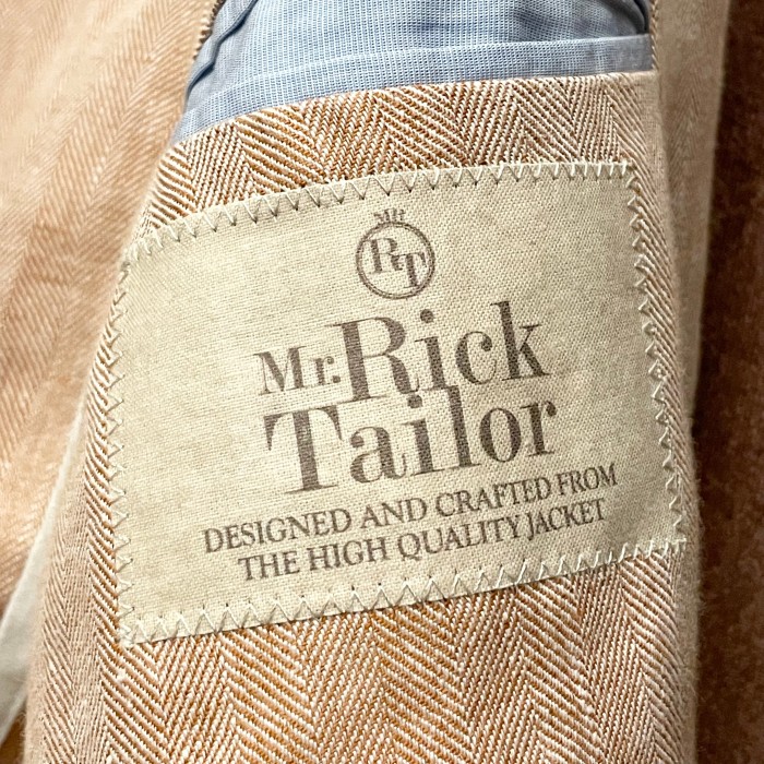 【BEAMS取り扱い】 MADE IN ITALY製 Mr.Rick Tailor リネンテーラードジャケット オレンジ 46サイズ | Vintage.City 빈티지숍, 빈티지 코디 정보