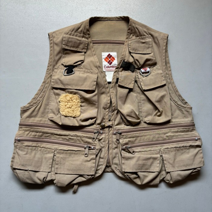 70s Columbia fishing vest “size S” 70年代 コロンビア フィッシングベスト イエローストーンタグ | Vintage.City 빈티지숍, 빈티지 코디 정보