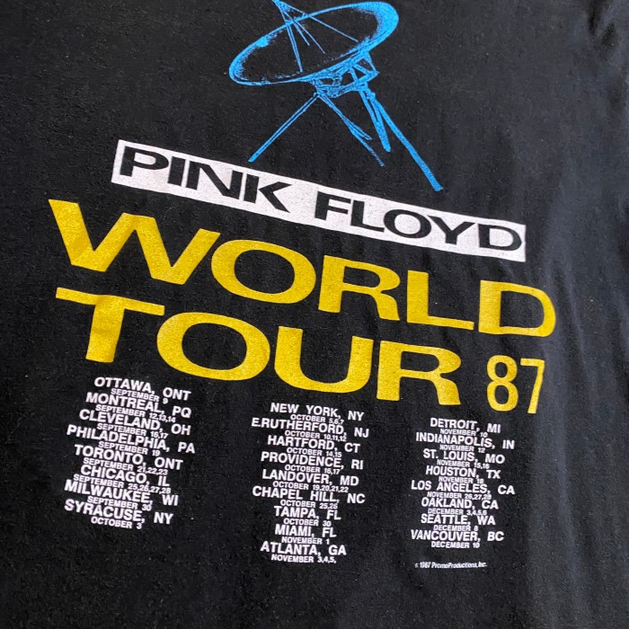 ビンテージ 80年代 ピンクフロイド ツアー Tシャツ XL ブラック | Vintage.City 빈티지숍, 빈티지 코디 정보
