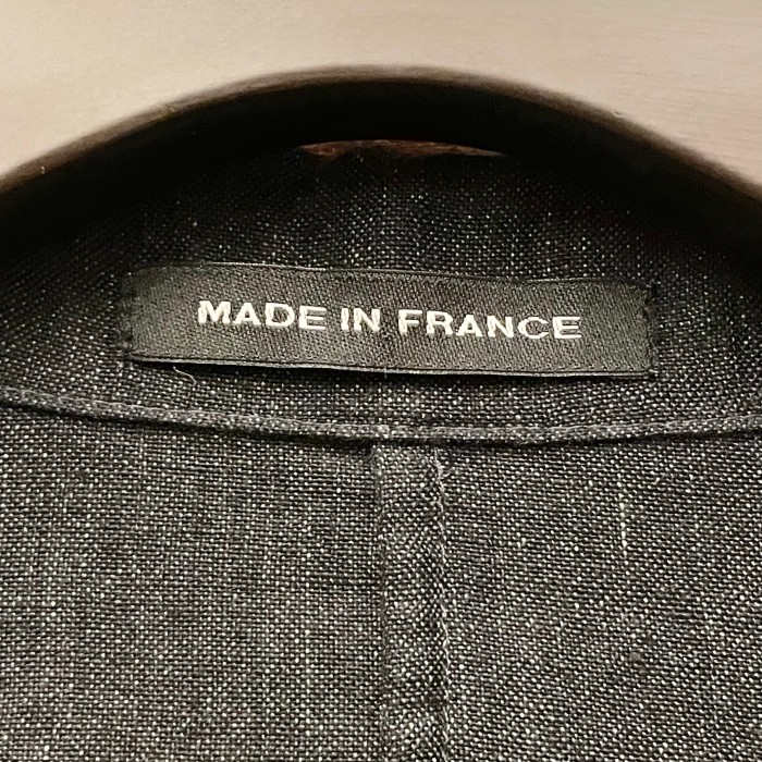 MADE IN FRANCE製 agnès b. リネンテーラードジャケット チャコールグレー 44サイズ | Vintage.City 古着屋、古着コーデ情報を発信