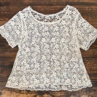 White crochet tops | Vintage.City 古着屋、古着コーデ情報を発信