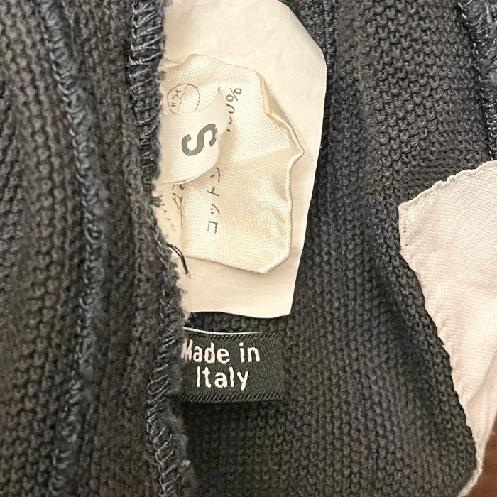 MADE IN ITALY製 BARK 鹿の子ニットテーラードジャケット チャコールグレー Sサイズ | Vintage.City 古着屋、古着コーデ情報を発信