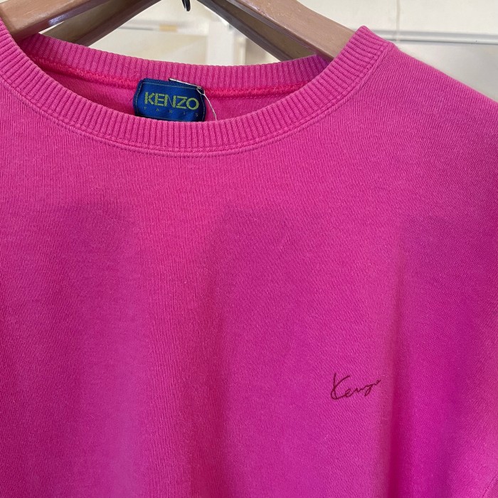 1980s KENZO pink sweatshirt | Vintage.City 빈티지숍, 빈티지 코디 정보