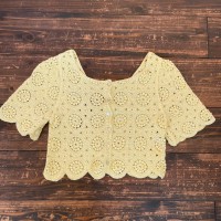 Yellow crochet tops | Vintage.City 빈티지숍, 빈티지 코디 정보