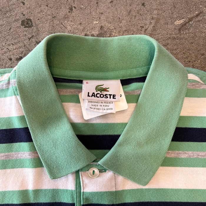 LACOSTE  ボーダー  ポロシャツ | Vintage.City 古着屋、古着コーデ情報を発信