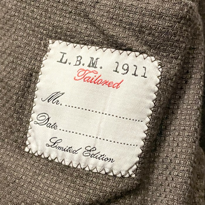 MADE IN ITALY製 L.B.M 1911 Slim Fit コットンリネンテーラードジャケット ブラウン 46サイズ | Vintage.City 古着屋、古着コーデ情報を発信